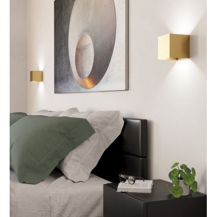 Eglo - LED-seinävalaisin 2xLED/1,5W/230V 3000K kulta
