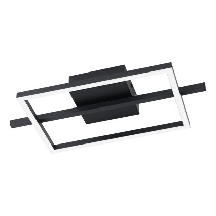 Eglo - LED RGBW Himmennettävä kattovalo LED/17W/230V 2700-6500K musta + kauko-ohjaus