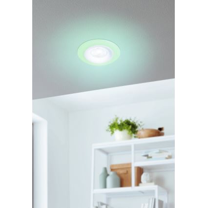 Eglo - SETTI 3xLED RGBW Himmennettävä kylpyhuoneen kattovalaisin 3xLED/3,8W/230V 2700-6500K IP44 + kauko-ohjaus