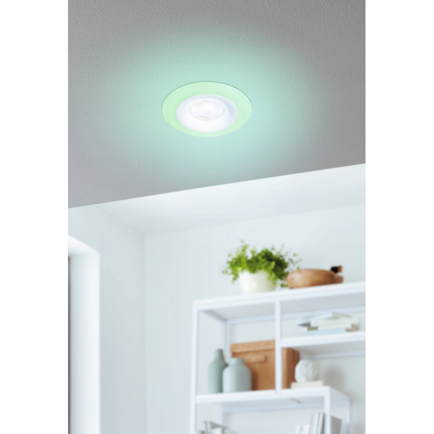 Eglo - SETTI 3xLED RGBW Himmennettävä kylpyhuoneen kattovalaisin 3xLED/3,8W/230V 2700-6500K IP44 + kauko-ohjaus