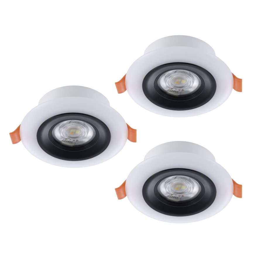 Eglo - SETTI 3x LED RGBW Himmennettävä kylpyhuoneen kattovalaisin 3xLED/3,8W/230V 2700-6500K IP44 + kauko-ohjaus