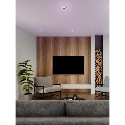 Eglo - SETTI 3x LED RGBW Himmennettävä kylpyhuoneen kattovalaisin 3xLED/3,8W/230V 2700-6500K IP44 + kauko-ohjaus