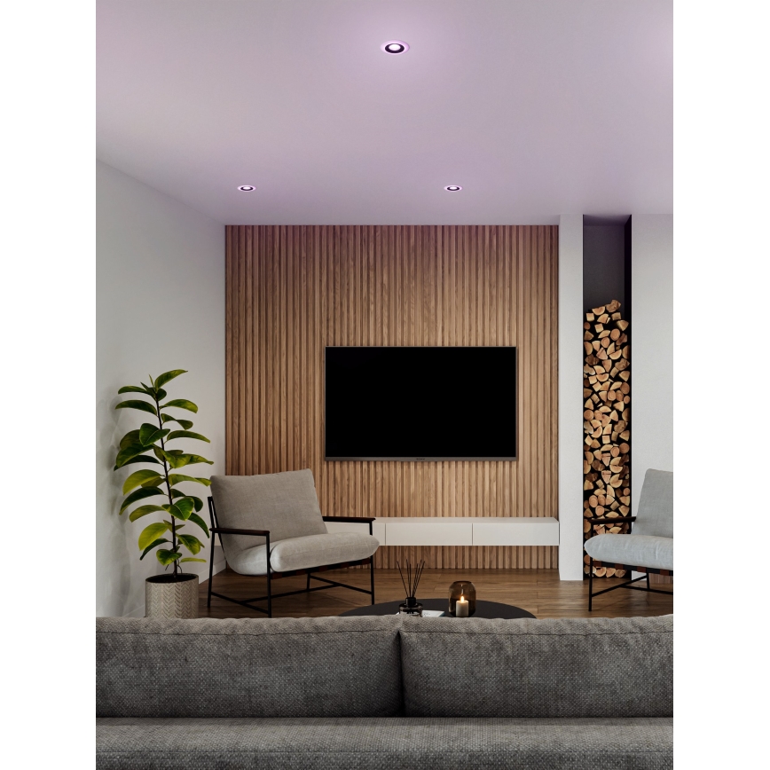 Eglo - SETTI 3x LED RGBW Himmennettävä kylpyhuoneen kattovalaisin 3xLED/3,8W/230V 2700-6500K IP44 + kauko-ohjaus