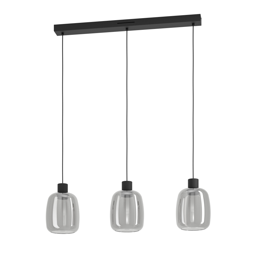 Eglo - LED RGBW Himmennettävä kattokruunu johdossa 3xLED/3,7W/230V 2700-6500K harmaa