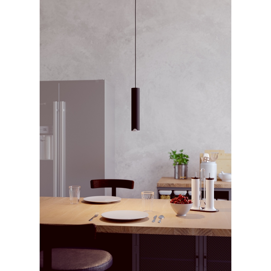Eglo - LED RGBW Himmennettävä kattokruunu johdossa LED/3,7W/230V 2700-6500K musta
