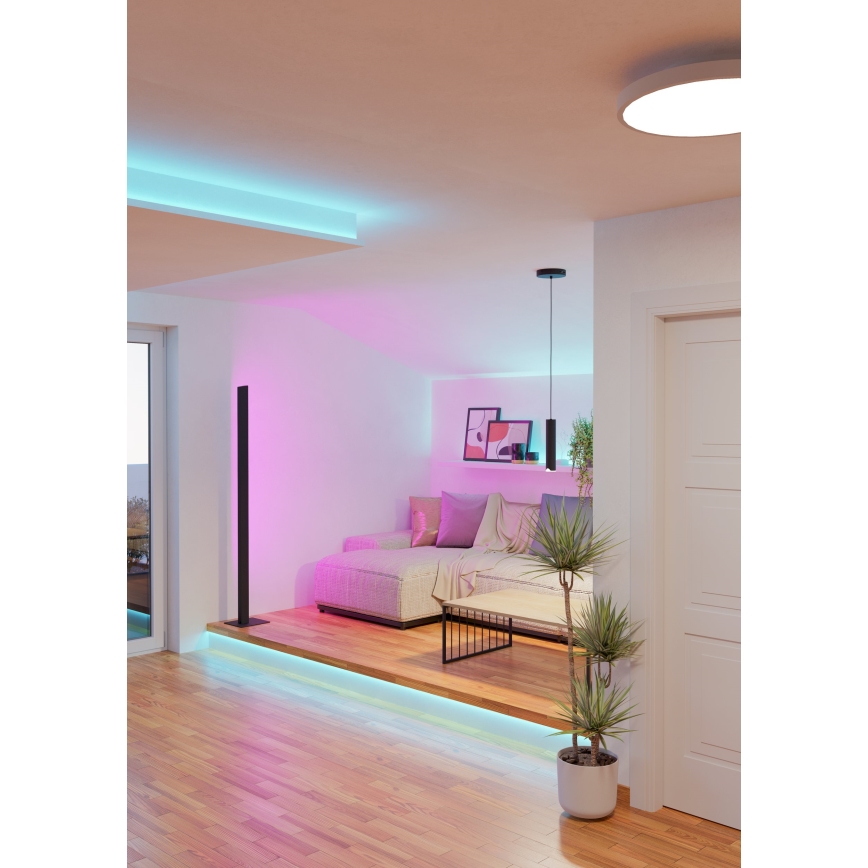 Eglo - LED RGBW Himmennettävä kattokruunu johdossa LED/3,7W/230V 2700-6500K musta