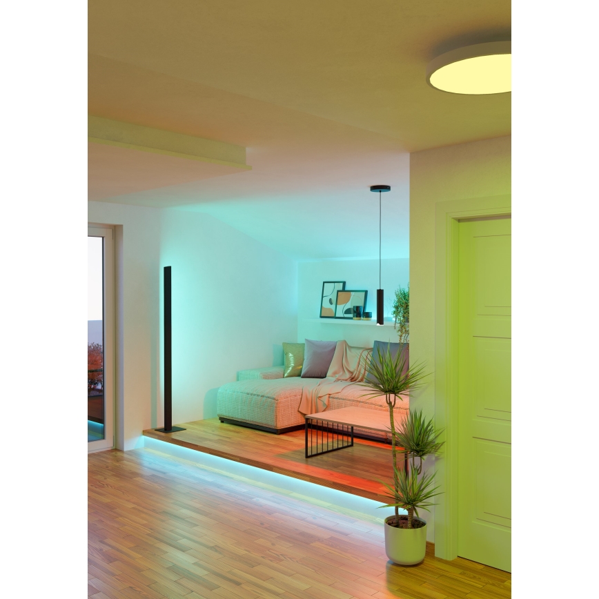 Eglo - LED RGBW Himmennettävä kattokruunu johdossa LED/3,7W/230V 2700-6500K musta