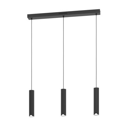 Eglo - LED RGBW Himmennettävä kattokruunu johdossa 3xLED/3,7W/230V 2700-6500K musta