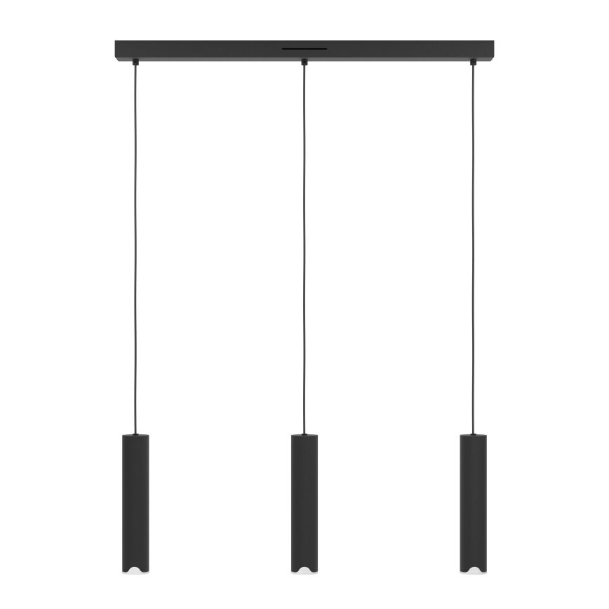 Eglo - LED RGBW Himmennettävä kattokruunu johdossa 3xLED/3,7W/230V 2700-6500K musta