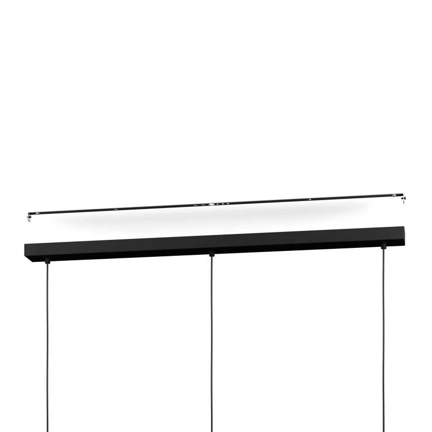 Eglo - LED RGBW Himmennettävä kattokruunu johdossa 3xLED/3,7W/230V 2700-6500K musta