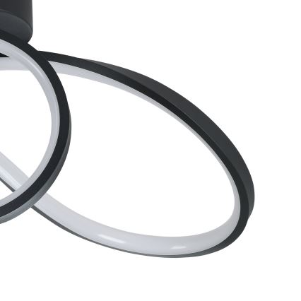 Eglo - LED RGBW Himmennettävä kattovalo LED/22W/230V 2700-6500K musta
