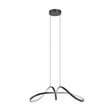 Eglo - LED RGBW Himmennettävä kattokruunu johdossa LED/22W/230V 2700-6500K musta