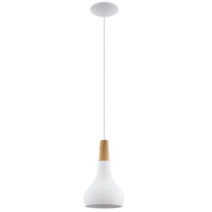 Eglo - Kattokruunu johdossa 1xE27/60W/230V halkaisija 18 cm valkoinen - FSC sertifioitu