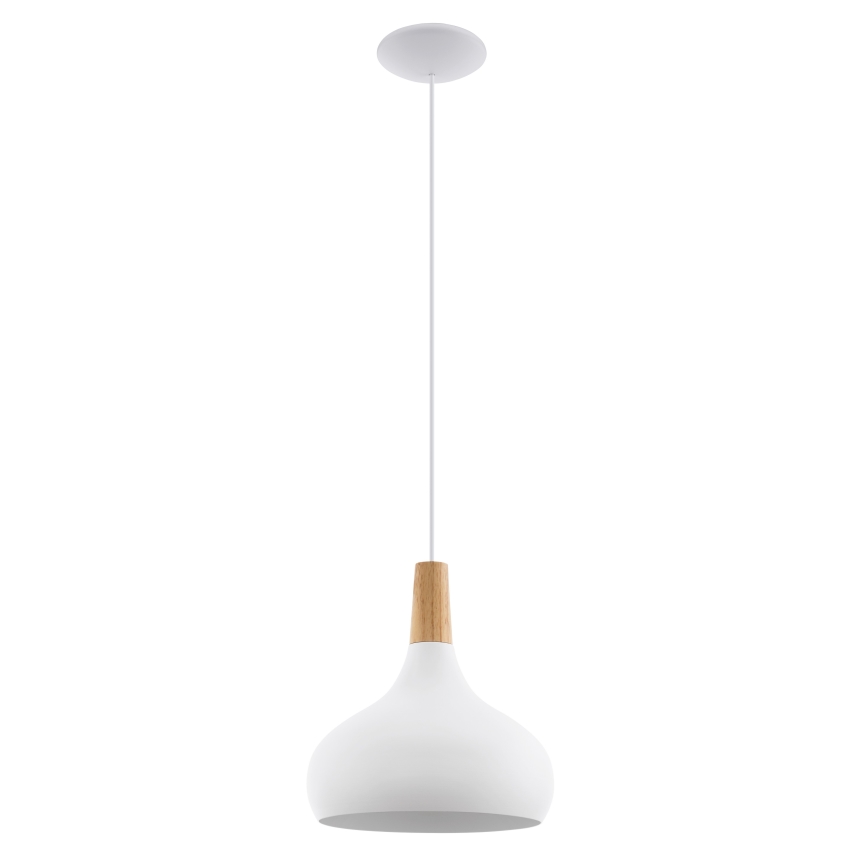 Eglo - Kattokruunu johdossa 1xE27/60W/230V halkaisija 28 cm valkoinen - FSC sertifioitu