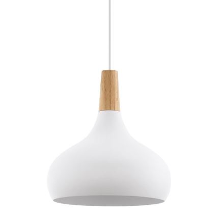 Eglo - Kattokruunu johdossa 1xE27/60W/230V halkaisija 28 cm valkoinen - FSC sertifioitu