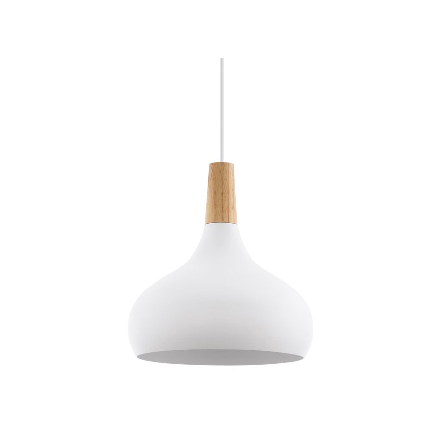 Eglo - Kattokruunu johdossa 1xE27/60W/230V halkaisija 28 cm valkoinen - FSC sertifioitu