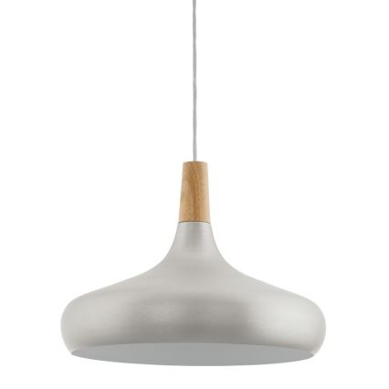 Eglo - Kattokruunu johdossa 1xE27/40W/230V halkaisija 40 cm hopea - FSC sertifioitu