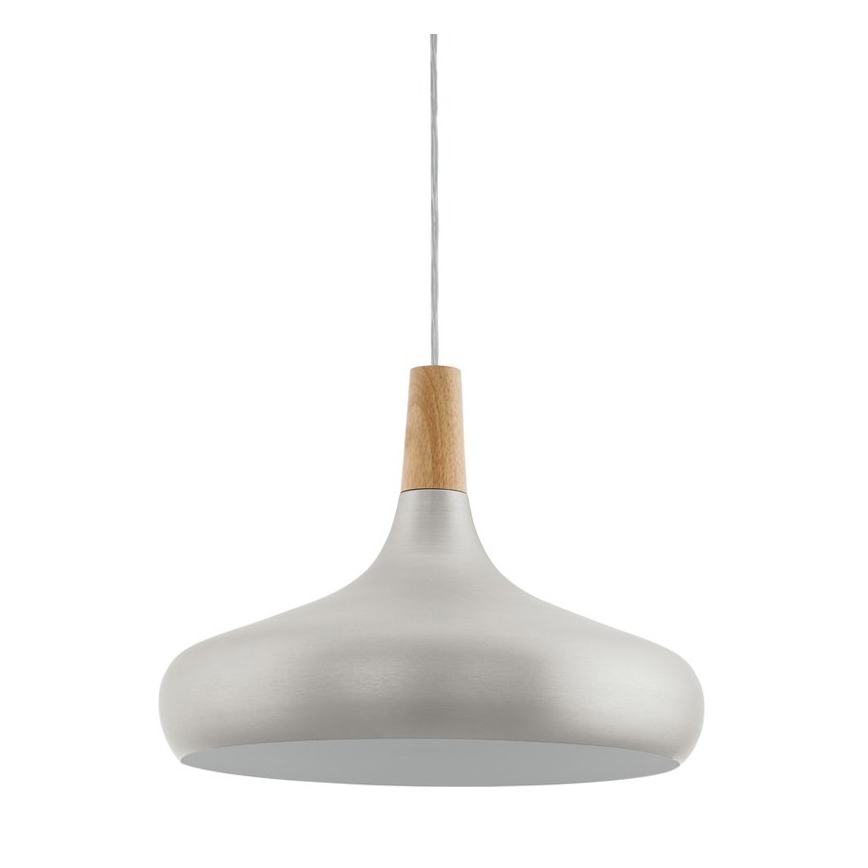 Eglo - Kattokruunu johdossa 1xE27/40W/230V halkaisija 40 cm hopea - FSC sertifioitu