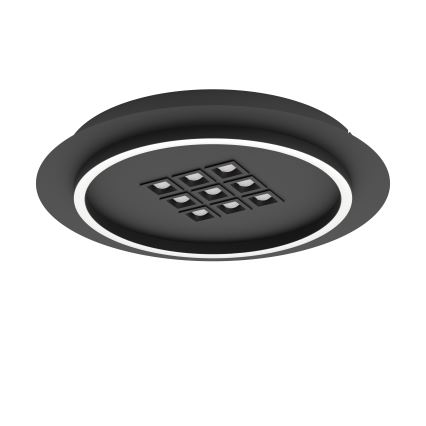 Eglo - Himmennettävä LED-kattovalaisin LED/21,4W/230V 2700-6500K musta + kauko-ohjaus
