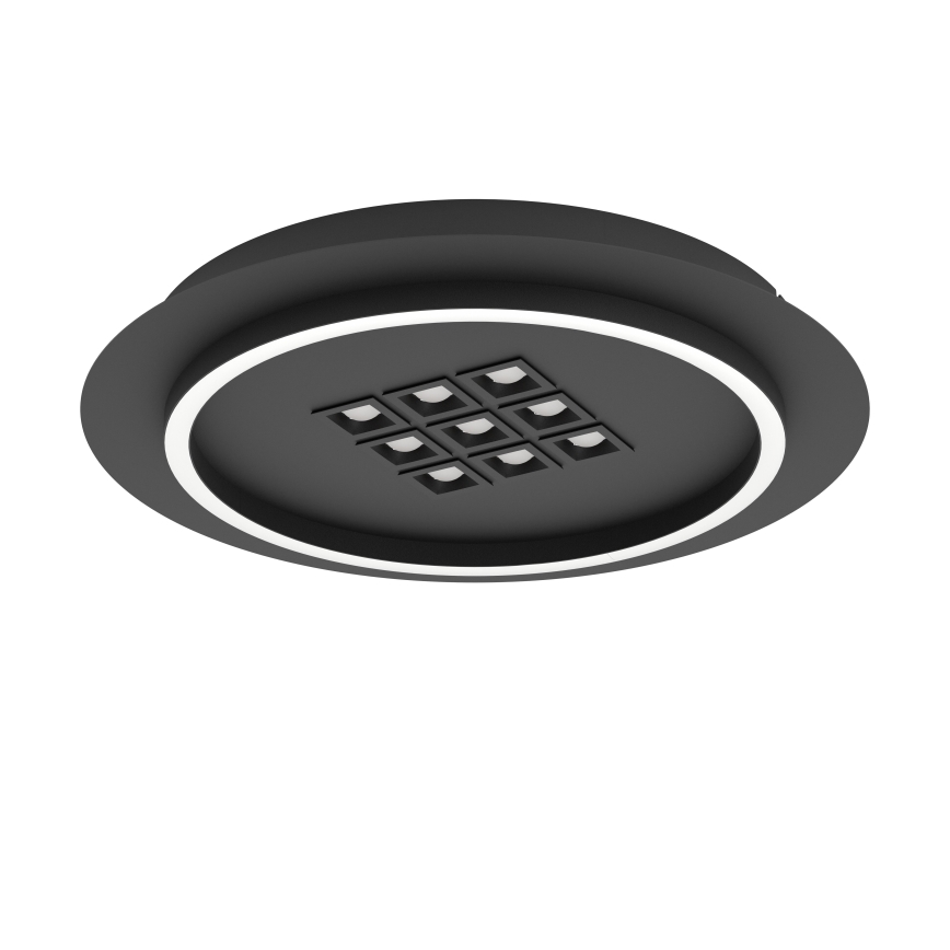 Eglo - Himmennettävä LED-kattovalaisin LED/21,4W/230V 2700-6500K musta + kauko-ohjaus