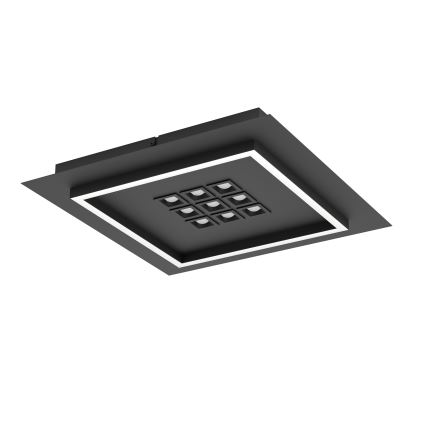 Eglo - Himmennettävä LED-kattovalaisin LED/21,4W/230V 2700-6500K musta + kauko-ohjaus