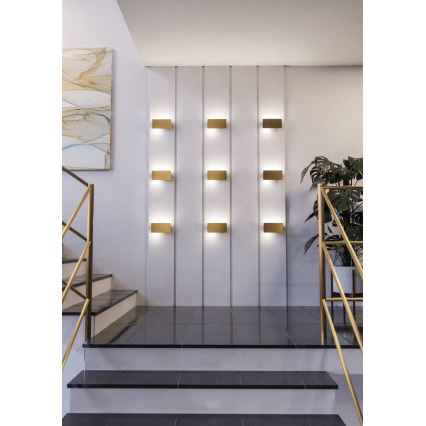 Eglo - LED-seinävalaisin LED/6W/230V 3000K kulta