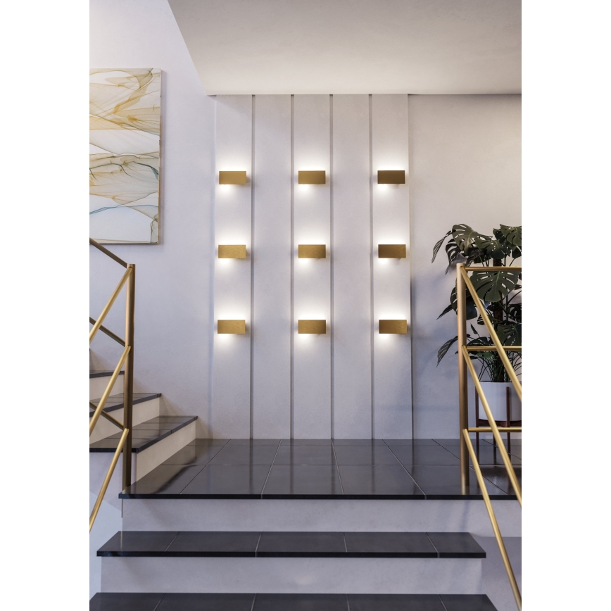 Eglo - LED-seinävalaisin LED/6W/230V 3000K kulta