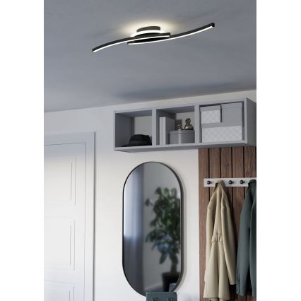Eglo - LED-kattovalaisin LED/12W/230V 4000K musta