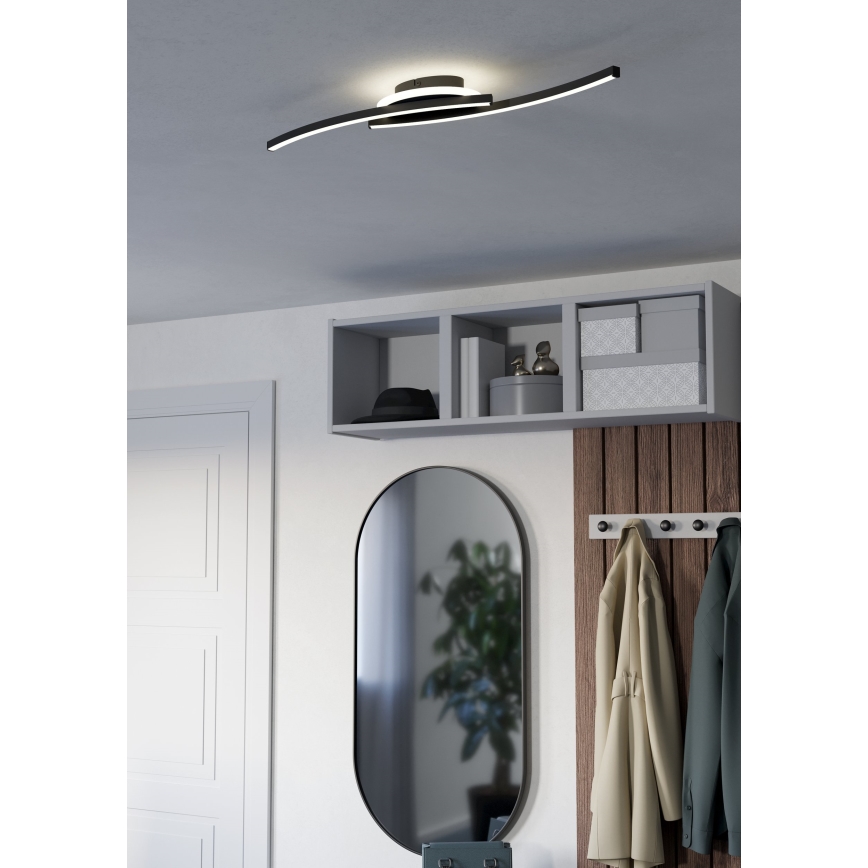 Eglo - LED-kattovalaisin LED/12W/230V 4000K musta