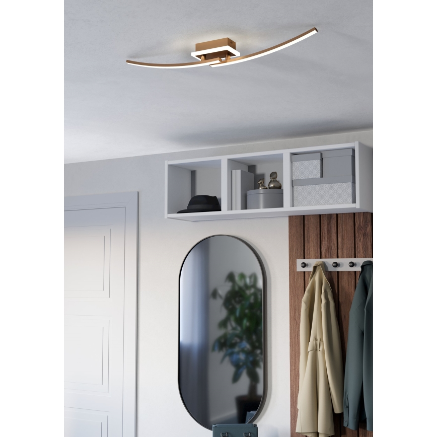 Eglo - LED-kattovalaisin LED/12W/230V 4000K kupari