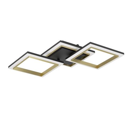 Eglo - Himmennettävä LED-kattovalaisin LED/20W/230V 4000K musta/kulta