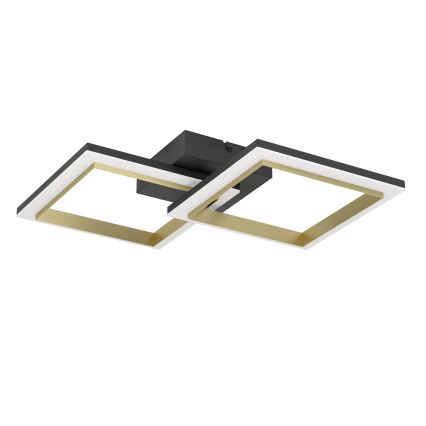 Eglo - Himmennettävä LED-kattovalaisin LED/18,4W/230V 4000K musta/kulta