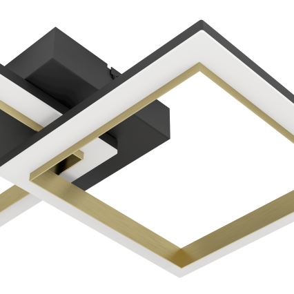 Eglo - Himmennettävä LED-kattovalaisin LED/18,4W/230V 4000K musta/kulta
