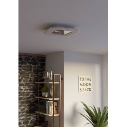 Eglo - Himmennettävä LED-kattovalaisin LED/20W/230V 2700-6500K valkoinen + kauko-ohjaus