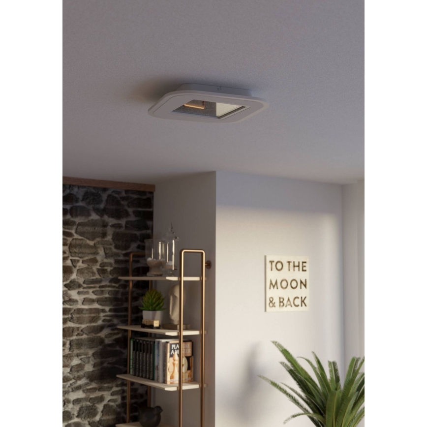 Eglo - Himmennettävä LED-kattovalaisin LED/20W/230V 2700-6500K valkoinen + kauko-ohjaus