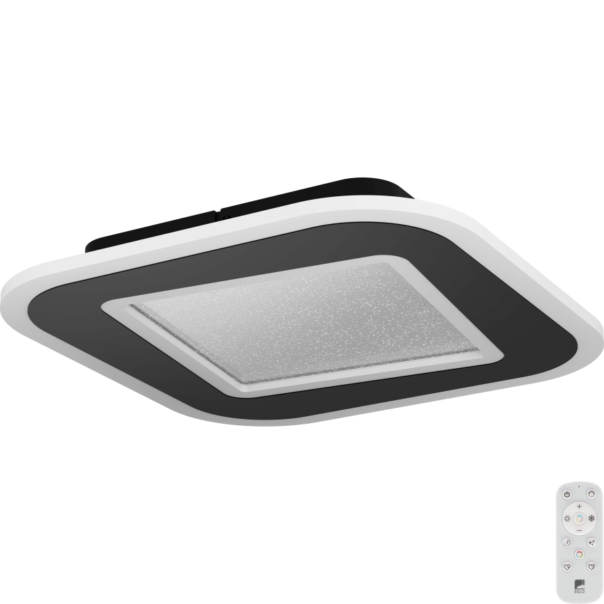 Eglo - Himmennettävä LED-kattovalaisin LED/20W/230V 2700-6500K musta + kauko-ohjaus