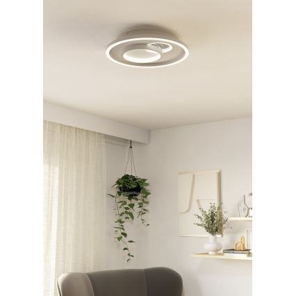 Eglo - LED-kattovalaisin 1xLED/14W/230V + 1xLED/8,5W halkaisija 38 cm valkoinen