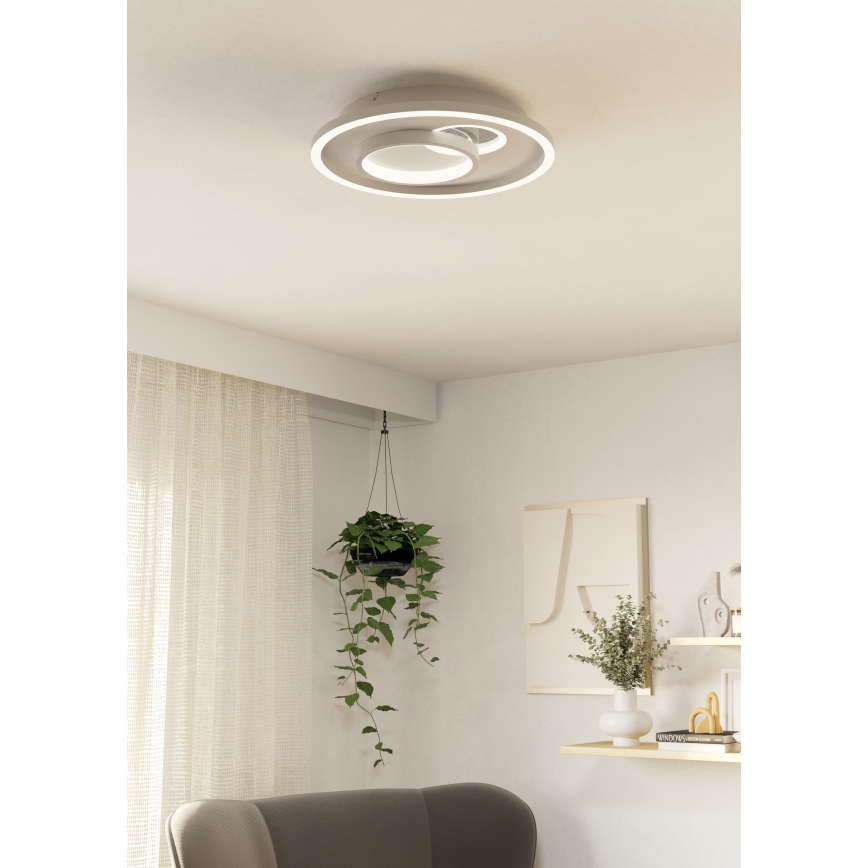 Eglo - LED-kattovalaisin 1xLED/14W/230V + 1xLED/8,5W halkaisija 38 cm valkoinen