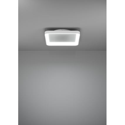 Eglo - Himmennettävä LED-kattovalaisin LORETELLO LED/12W/230V valkoinen + kauko-ohjaus