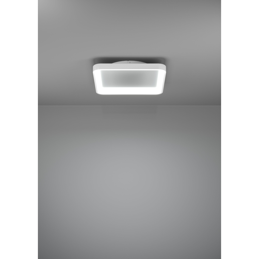 Eglo - Himmennettävä LED-kattovalaisin LORETELLO LED/12W/230V valkoinen + kauko-ohjaus