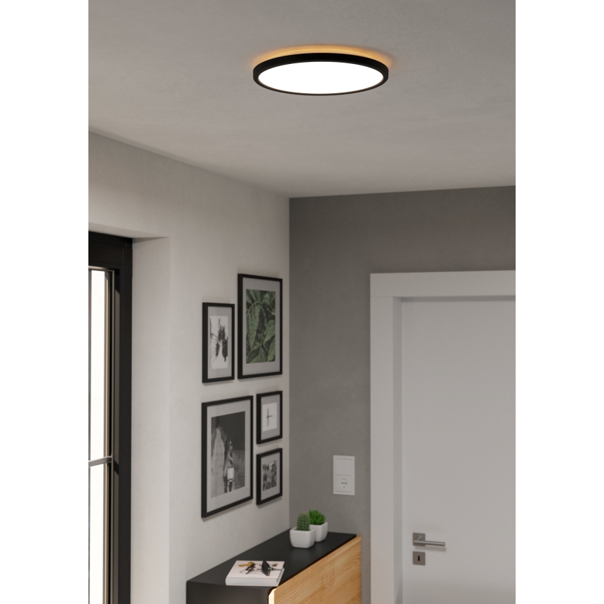 Eglo - LED-ulkokattovalaisin LED/13,9W/230V 2700/4000/6500K halkaisija 30 cm IP44 musta