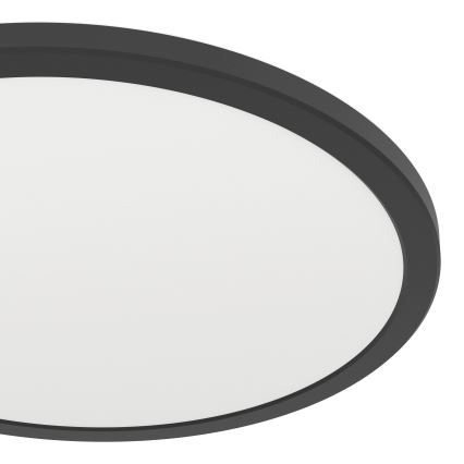Eglo - LED-kattovalaisin kylpyhuoneeseen LED/18,5W/230V 2700K/4000K/6500K halkaisija 38,9 cm IP44 musta