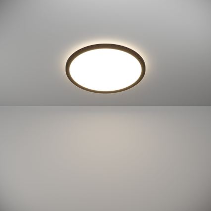 Eglo - LED-kattovalaisin kylpyhuoneeseen LED/18,5W/230V 2700K/4000K/6500K halkaisija 38,9 cm IP44 musta