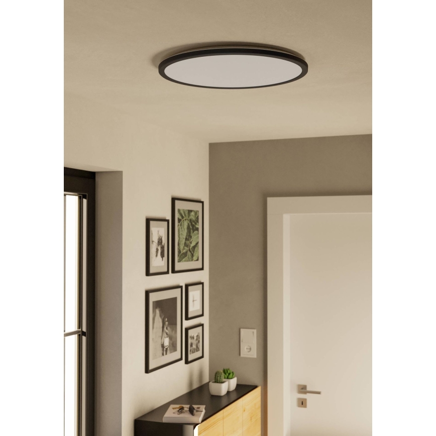 Eglo - LED-ulkokattovalaisin LED/16,8W/230V 2700/4000/6500K halkaisija 50 cm IP44 musta