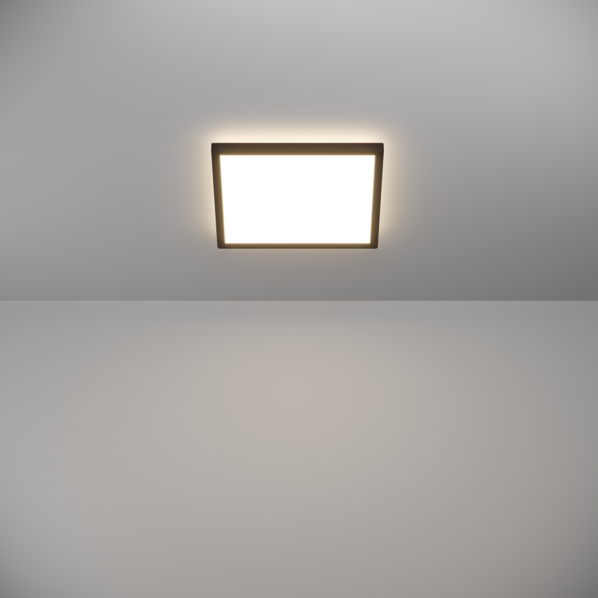 Eglo - LED-kylpyhuoneen kattovalaisin LED/13,4W/230V 2700/4000/6500K 29x29 cm IP44 musta