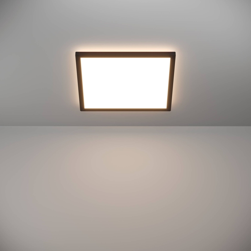 Eglo - LED-ulkokattovalaisin LED/17,6W/230V 2700/4000/6500K 39x39 cm IP44 musta