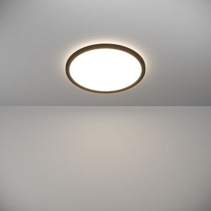 Eglo - LED Himmennettävä ulko katto kevyt LED/18,5W/230V 2700-6500K halkaisija 38,9 cm IP44 musta + kauko-ohjaus