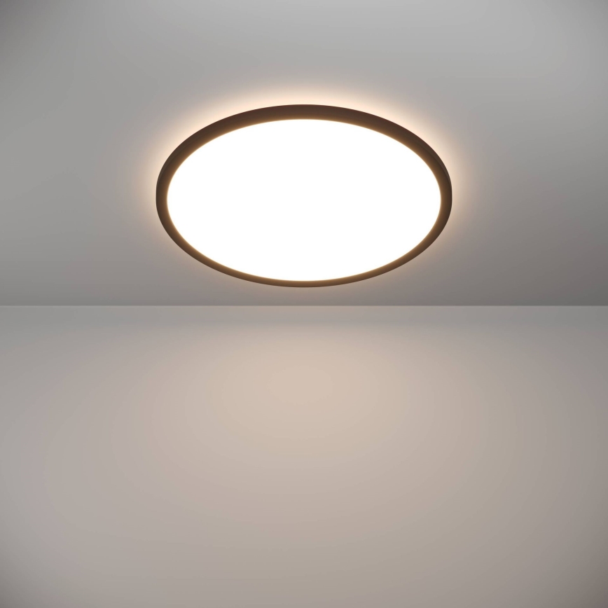 Eglo - LED Himmennettävä ulko katto kevyt LED/16,8W/230V 2700-6500K halkaisija 50 cm IP44 musta + kauko-ohjaus