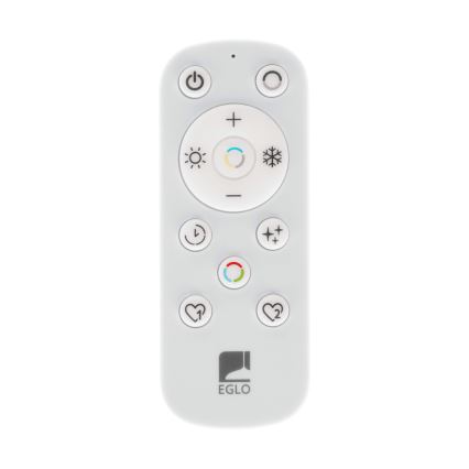 Eglo - LED Himmennettävä ulko katto kevyt LED/17,6W/230V 2700-6500K 39x39 cm IP44 musta + kauko-ohjaus