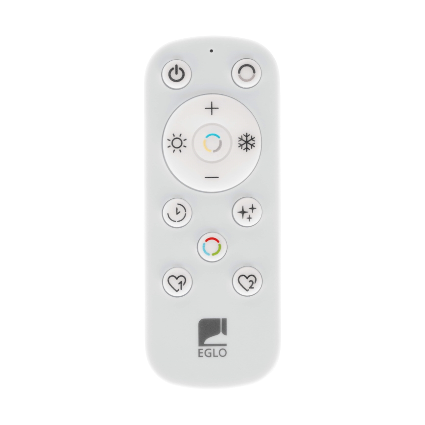 Eglo - LED Himmennettävä ulko katto kevyt LED/17,6W/230V 2700-6500K 39x39 cm IP44 musta + kauko-ohjaus